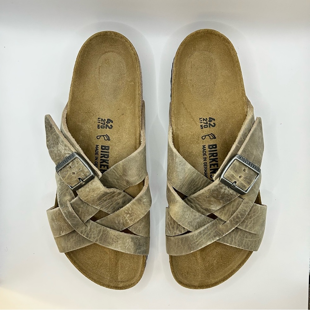 Birkenstock Lugano in Faded Khaki🤩